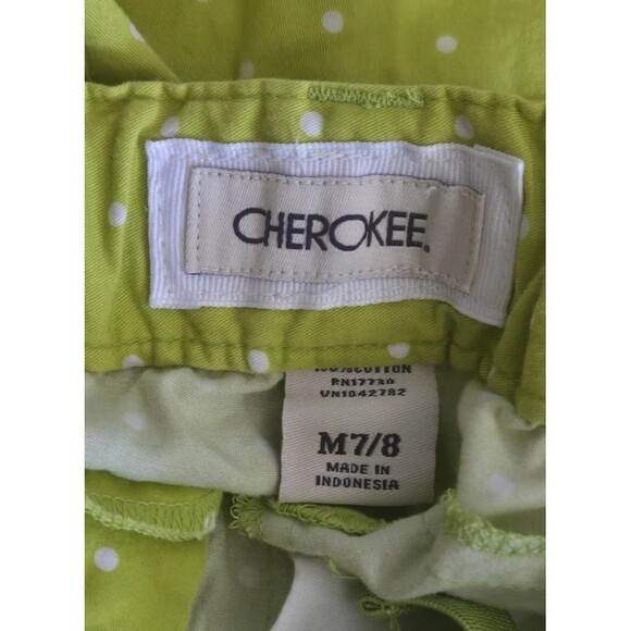 Lot Of 2 Girls Size 7/8 2 Pairs Of Summer Bottoms 1 Shorts & 1 Capris Green Pink - Picture 5 of 11